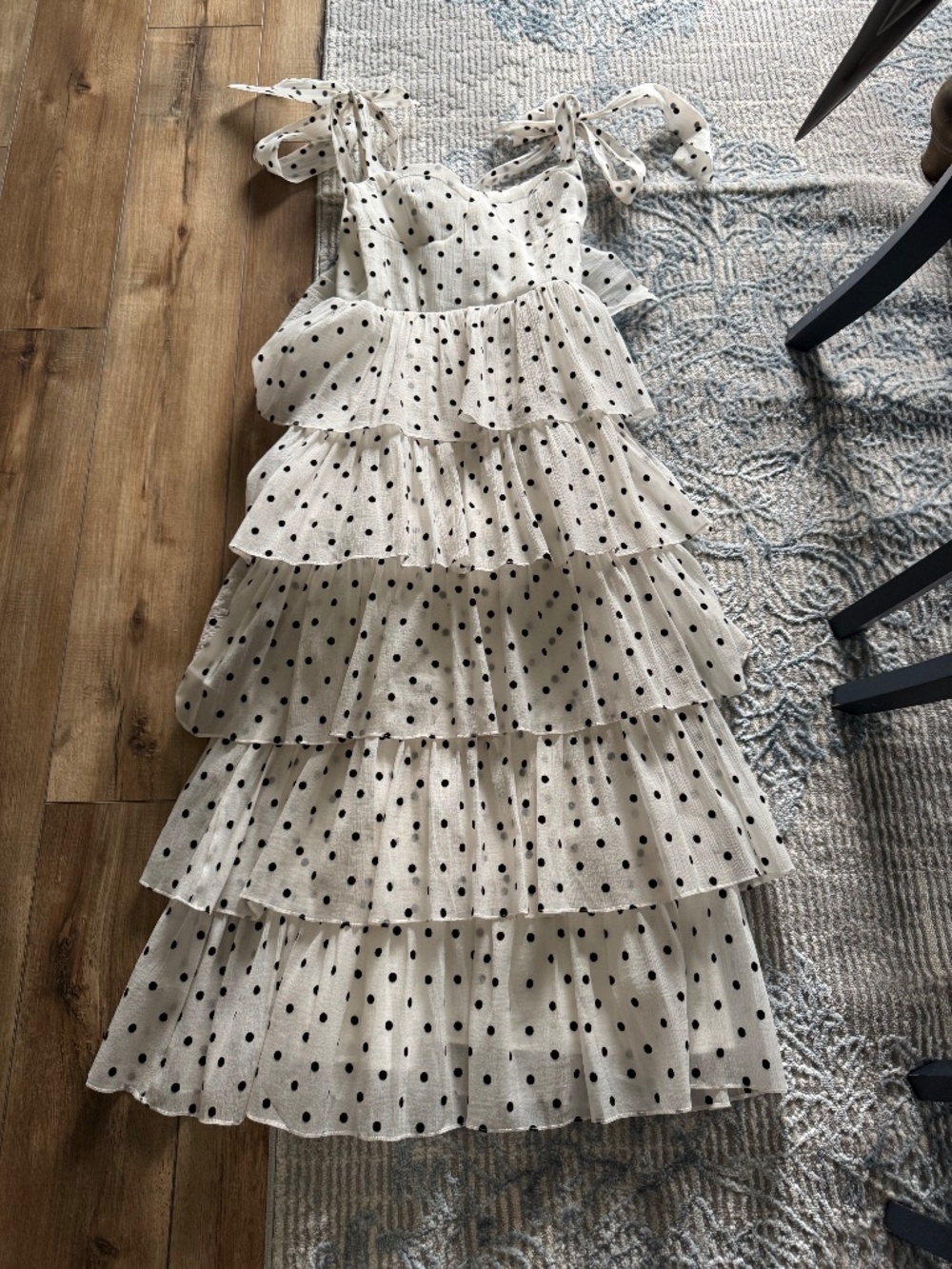 Sophie the Label Polka dot Tiered Dress NWT
